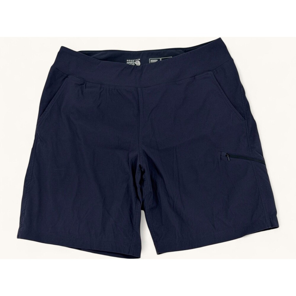 Mountain Hardwear Womens Shorts XL Navy Blue Pockets Zipper Hiking Activewear - Picture 2 of 15